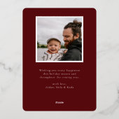 シンプルにお祭りなスクリプト 箔シーズンカード (裏面)