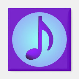 シンプルにエレガントな紫の音符 マグネット