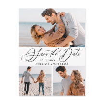 シンプルにエレガントな結婚式の日付3の写真を保存