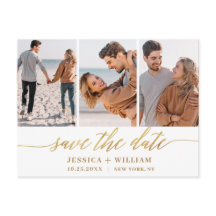 シンプルにエレガントな結婚式の日付3の写真を保存