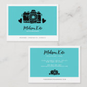 シンプルにシックなカメラの名刺 名刺 (正面/裏面)