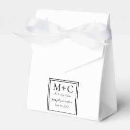 シンプルにシックなブラック&ホワイト結婚ズ フェイバーボックス