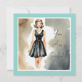 シンプルにシックなLBD：すべての大事な行事のためのカード 招待状 (正面)