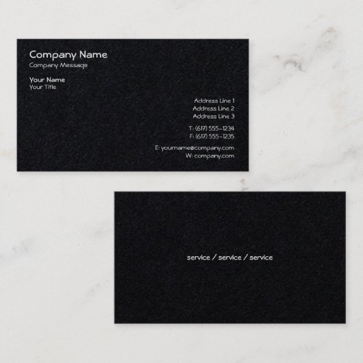 シンプルに上品な 名刺 (正面/裏面)