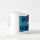 シンプルに保つ コーヒーマグカップ (正面左)