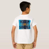 シンプルに保つ Tシャツ (裏面フル)