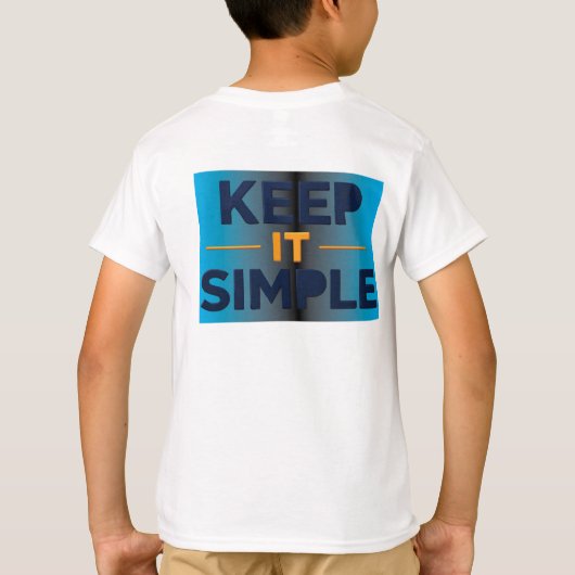 シンプルに保つ Tシャツ (裏面)