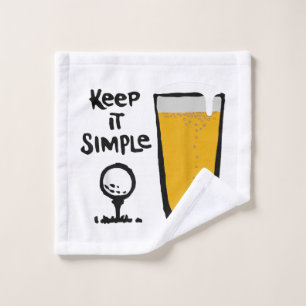 シンプルに保て おかしい ゴルフ ビール ウォッシュタオル