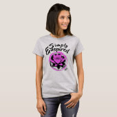 シンプルに必要なピンクのウォーターリリーTシャツ Tシャツ (正面フル)