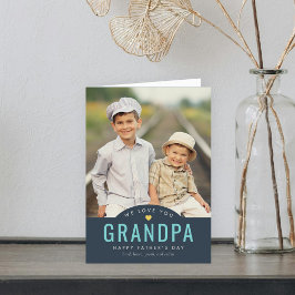 シンプルに愛された編集可能な色の父の日のカード カード