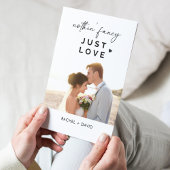 シンプルに愛を大切に 私たちは秘密結婚をした 結婚のお祝いパーティー 招待状