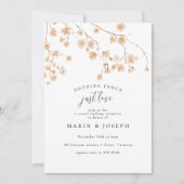 シンプルに愛を添えて カジュアルな結婚披露宴 招待状 (正面)