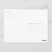 シンプルに感謝を届けるポストカード メール便 ポストカード (裏面)