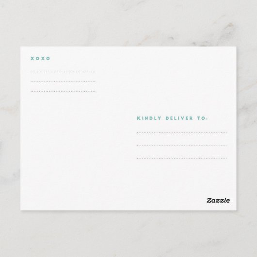 シンプルに感謝を届けるポストカード メール便 ポストカード (裏面)