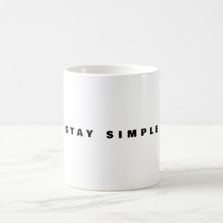 シンプルに暮らそう マグカップ|ミニマルな名言 コーヒーマグカップ