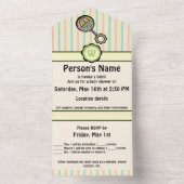 シンプルに甘いガラガラのオールインワン招待状 オールインワン招待状 (内側)