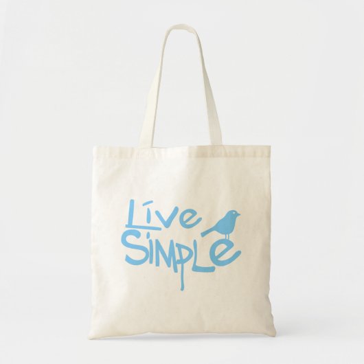 シンプルに生きる トートバッグ (正面)