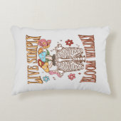 シンプルに生きる、開花 アクセントクッション (正面)