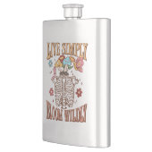 シンプルに生きる、開花 フラスク (左)