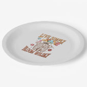 シンプルに生きる、開花 ペーパープレート (アングル)