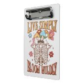 シンプルに生きる、開花 ミニクリップボード (アングル2)