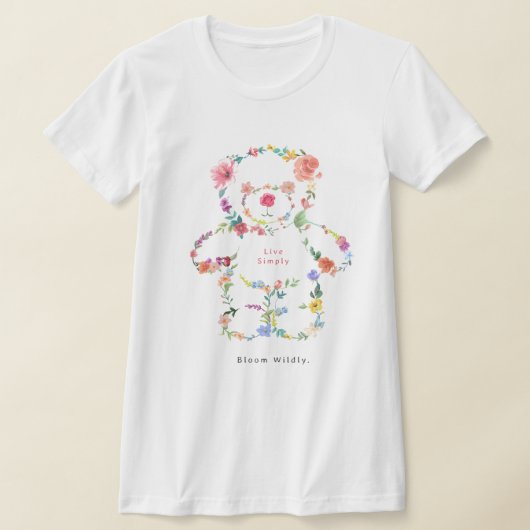 シンプルに生きる、開花、私を溶かす – 穏やかなレミ Tシャツ (レイダウン)