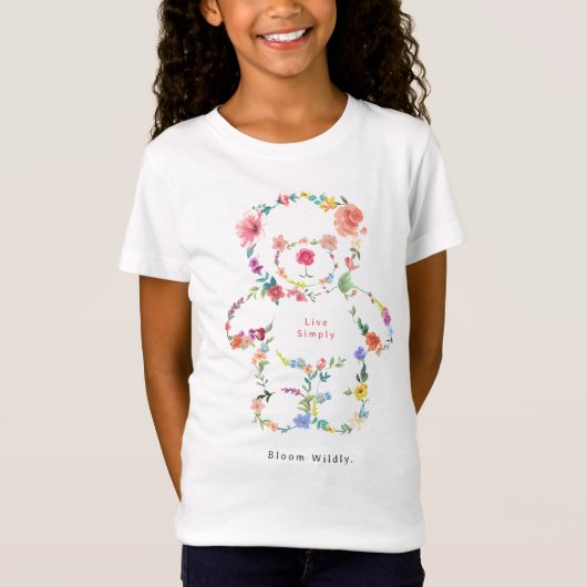 シンプルに生きる、開花、私を溶かす – 穏やかなレミ Tシャツ (正面)