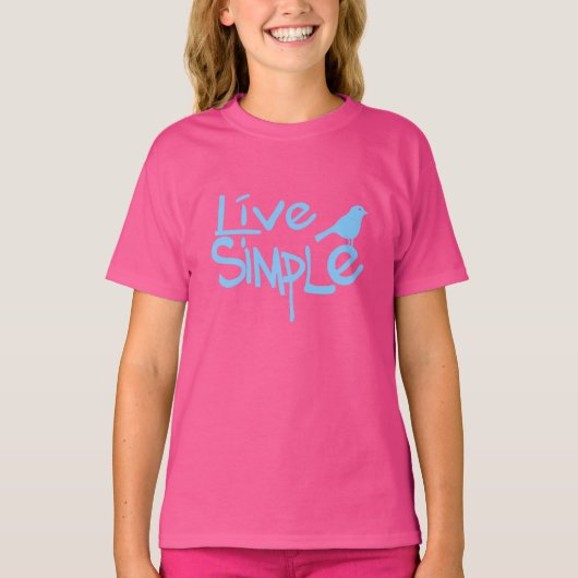 シンプルに生きる Tシャツ (正面)