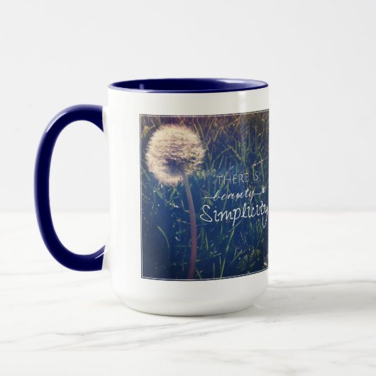 シンプルに美しいがあります マグカップ (左)