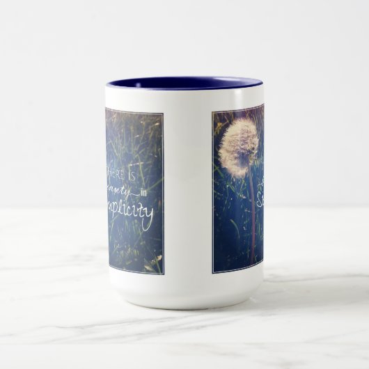 シンプルに美しいがあります マグカップ (中央)