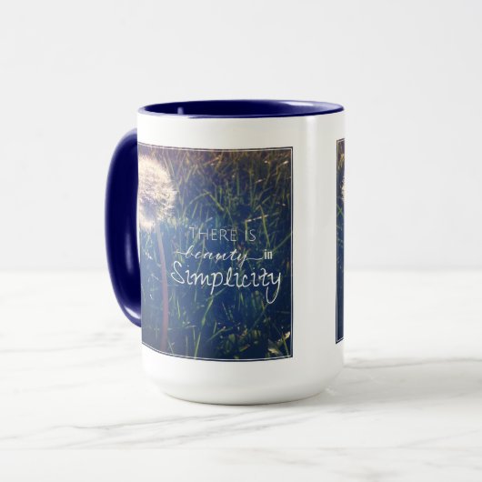 シンプルに美しいがあります マグカップ (正面左)
