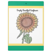 シンプルに美しいひまわり クリップボード (裏面)