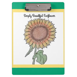 シンプルに美しいひまわり クリップボード