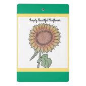 シンプルに美しいひまわり ミニクリップボード (裏面)