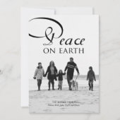 シンプルに美しいクリスマスフォトカード シーズンカード (正面)