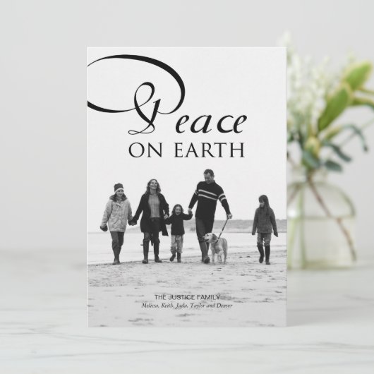 シンプルに美しいクリスマスフォトカード シーズンカード (スタンド正面)