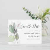 シンプルに美しい植物の緑の日を保存 セーブザデート (スタンド正面)