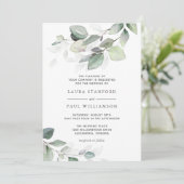 シンプルに美しい水彩植物園 招待状 (スタンド正面)