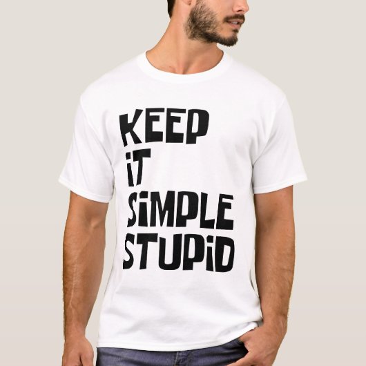 シンプルに考えろ Tシャツ (正面)