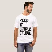 シンプルに考えろ Tシャツ (正面フル)