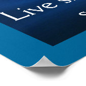 シンプルに、愛を惜しみなく、深く気に生きる、ポスター ポスター (角)