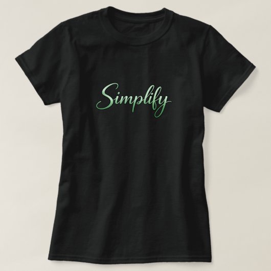 シンプルに Tシャツ (デザイン正面)