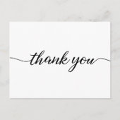 シンプルのお客様への感謝ロゴなし ポストカード (正面)