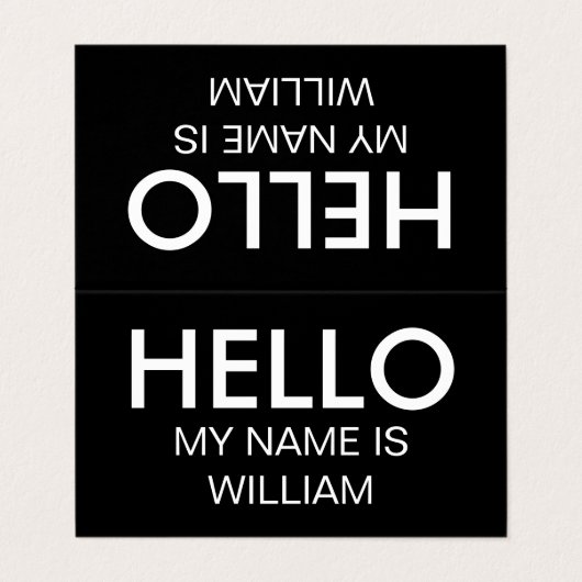 シンプルのこんにちはテーマ 名刺 (外部フラット)