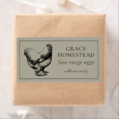 シンプルのてえカワイイ農場鶏卵カートン製品 ラベル (インサイチュ)