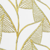 シンプルのエレガント可愛い白と金ゴールドの葉 壁紙 (縫い目)