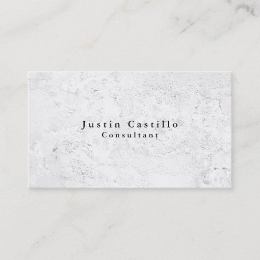 シンプルのエレガント灰色の壁のテクスチャモダン 名刺 (正面)