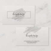 シンプルのカッコいいの抽象芸術の灰色の水彩画の名刺 名刺 (正面/裏面)