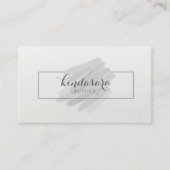 シンプルのカッコいいの抽象芸術の灰色の水彩画の名刺 名刺 (正面)