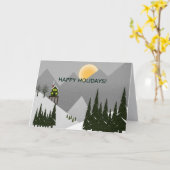 シンプルのカード カード (黄色い花)